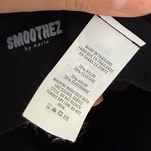 Aerie SMOOTHEZ Sweetheart Bralette Top | Black - Picture 5 of 5